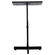Pemberly Row Modern Adjustable Height Metal Lectern in Mahogany