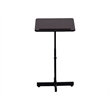 Pemberly Row Modern Adjustable Height Metal Lectern in Mahogany
