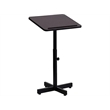 Pemberly Row Modern Adjustable Height Metal Lectern in Mahogany