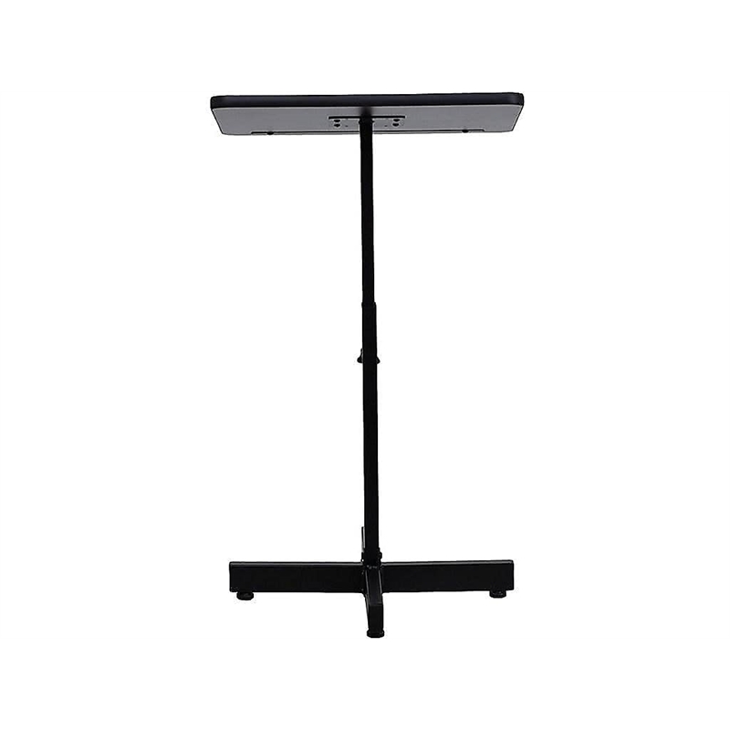 Pemberly Row Modern Adjustable Height Metal Lectern in Mahogany