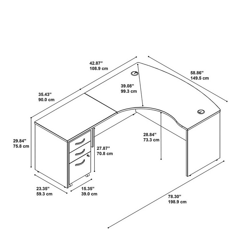 Pemberly Row Modern 60