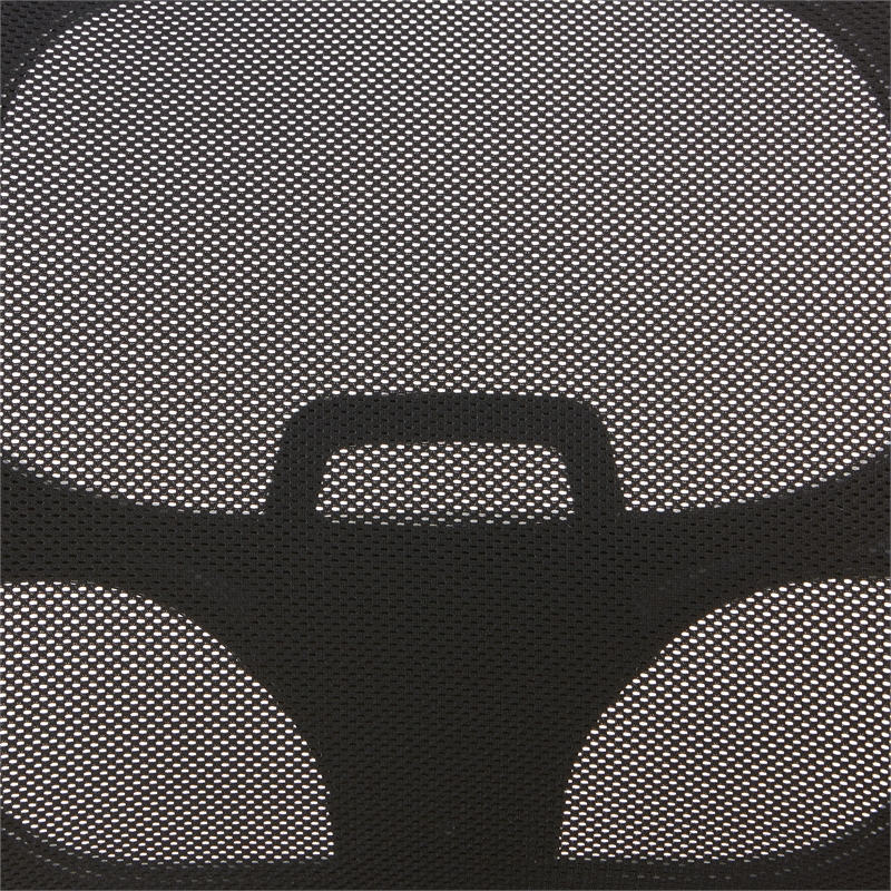 Pemberly Row Mesh Screen Back Task Office Chair in Black Fabric