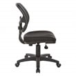 Pemberly Row Mesh Screen Back Task Office Chair in Black Fabric