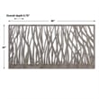 Pemberly Row Contemporary Metal Wall Art in Rust-olive Green/Gray