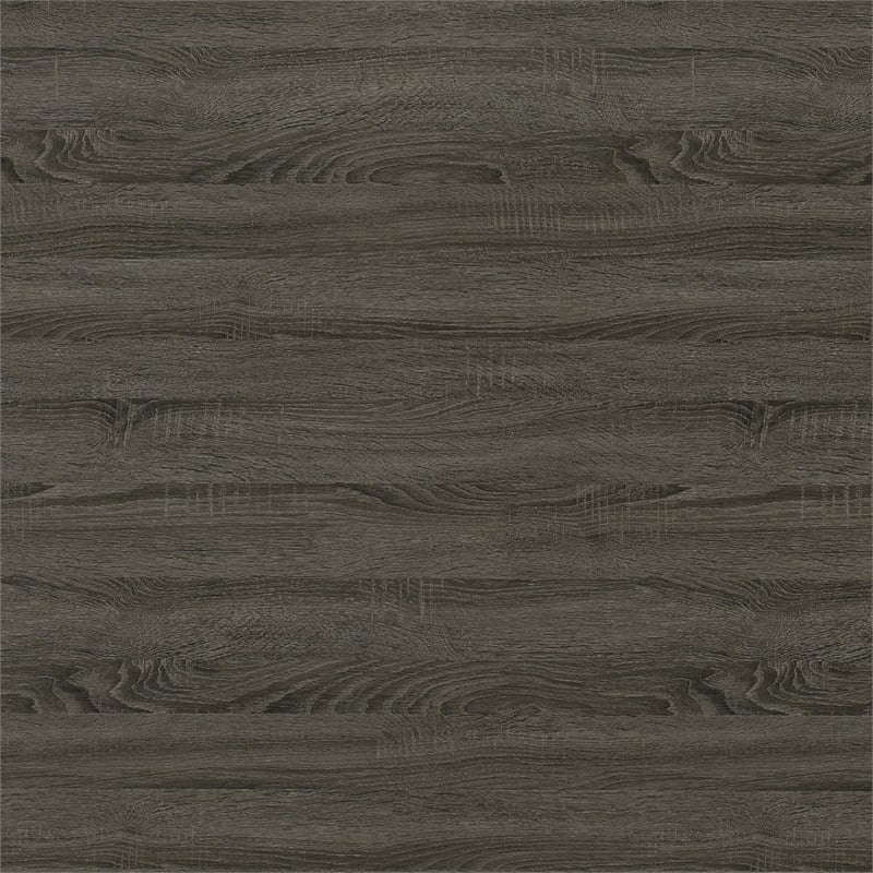 Pemberly Row 3-Drawer Wood Office Desk Weathered Gray and Silver