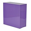 Pemberly Row Contemporary 2 Shelf Metal Purple Finish Bookcase