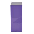 Pemberly Row Contemporary 2 Shelf Metal Purple Finish Bookcase