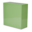 Pemberly Row Contemporary 2 Shelf Metal Green Finish Bookcase
