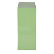Pemberly Row Contemporary 2 Shelf Metal Green Finish Bookcase