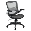 Pemberly Row Mesh Seat and Back Manager Chair in Gray Mesh Fabric