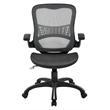 Pemberly Row Mesh Seat and Back Manager Chair in Gray Mesh Fabric