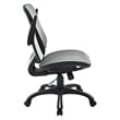 Pemberly Row Mesh Seat and Back Manager Chair in Gray Mesh Fabric
