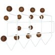 Pemberly Row Modern Wood Iron and Steel Coat Rack in Caramel