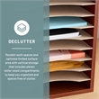Pemberly Row 11 Compartment Vertical Desk Organizer in Cherry