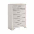Pemberly Row 5-Piece Wood Queen Storage Panel Bedroom Set in White