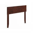 Pemberly Row Twin Panel Solid Wood Headboard with USB Charger in Walnut