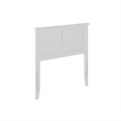 Pemberly Row Madison Twin Solid Wood Panel Headboard in White