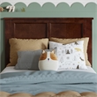 Pemberly Row Madison Twin Solid Wood Panel Headboard in Walnut