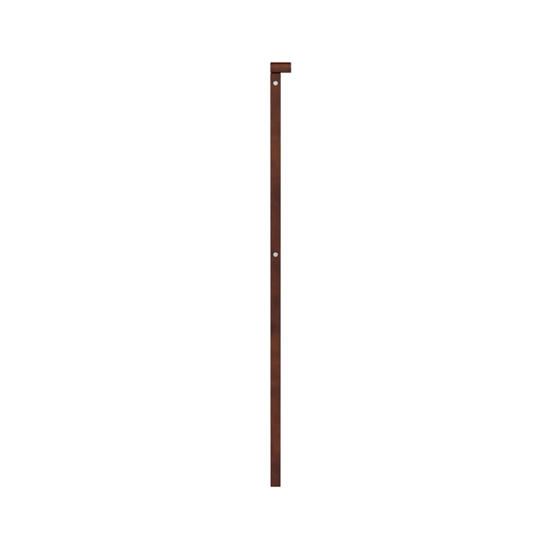 Pemberly Row Madison Twin Solid Wood Panel Headboard in Walnut