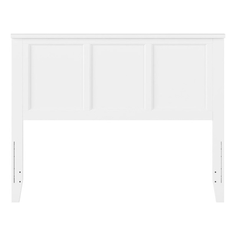 Pemberly Row Madison Full Solid Wood Panel Headboard in White