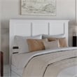 Pemberly Row Madison Queen Solid Wood Panel Headboard in White