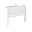Pemberly Row Madison Queen Solid Wood Panel Headboard in White