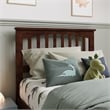 Pemberly Row Mission Twin Wood Headboard in Walnut