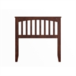 Pemberly Row Mission Twin Wood Headboard in Walnut