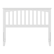 Pemberly Row Mission Full Wood Headboard in White