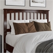 Pemberly Row Mission Full Wood Headboard in Walnut