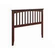 Pemberly Row Mission Full Wood Headboard in Walnut