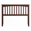 Pemberly Row Mission Full Wood Headboard in Walnut