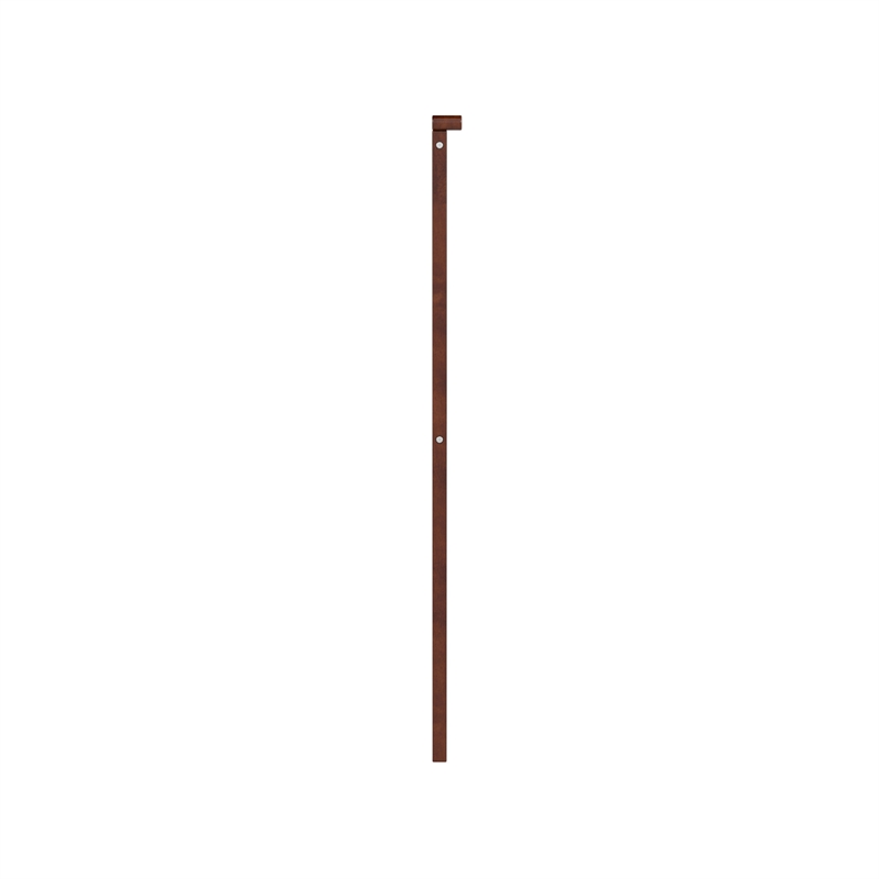 Pemberly Row Mission Full Wood Headboard in Walnut