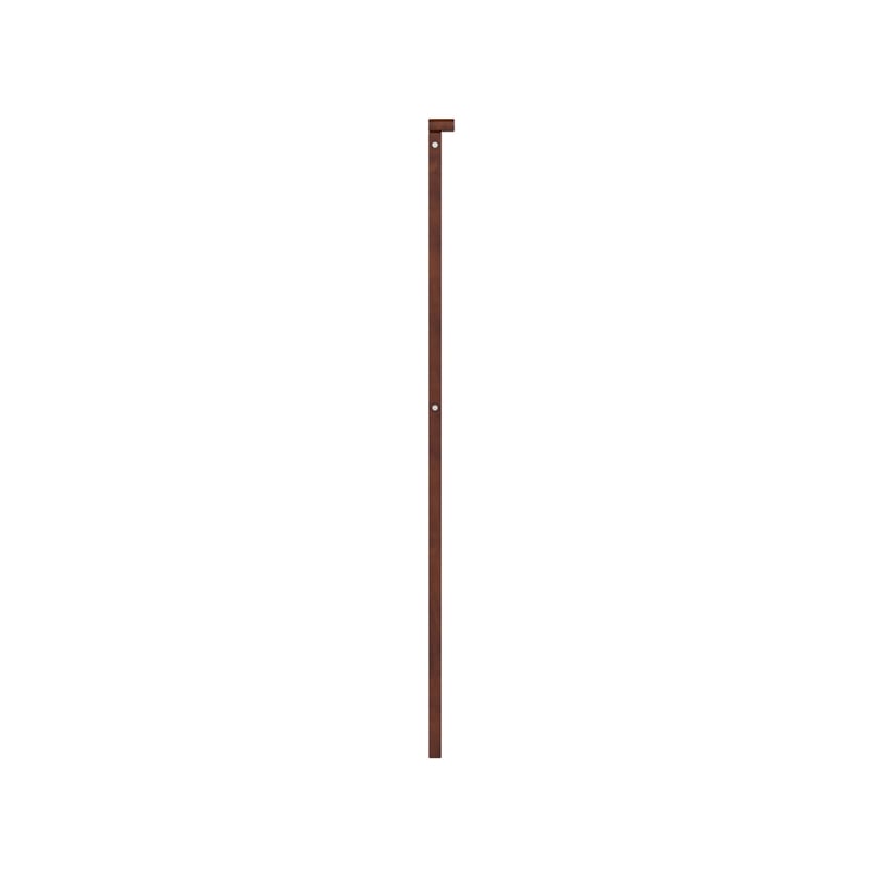 Pemberly Row Mission Queen Wood Headboard in Walnut