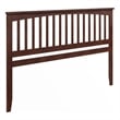 Pemberly Row Mission King Wood Headboard in Walnut