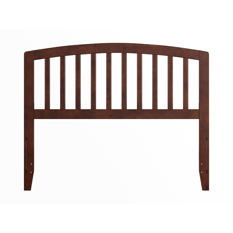 Pemberly Row Richmond Full Wood Headboard in Walnut