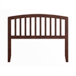 Pemberly Row Richmond Full Wood Headboard in Walnut