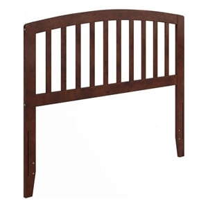 Pemberly Row Richmond Full Wood Headboard in Walnut