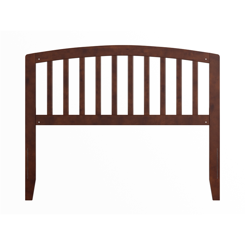 Pemberly Row Richmond Full Wood Headboard in Walnut