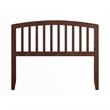 Pemberly Row Richmond Full Wood Headboard in Walnut