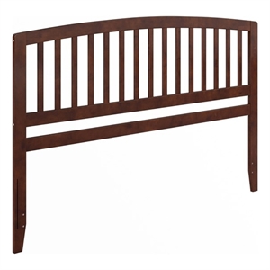 Pemberly Row Richmond King Wood Headboard in Walnut