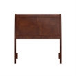 Pemberly Row Portland Twin Sleigh Wood Headboard in Walnut