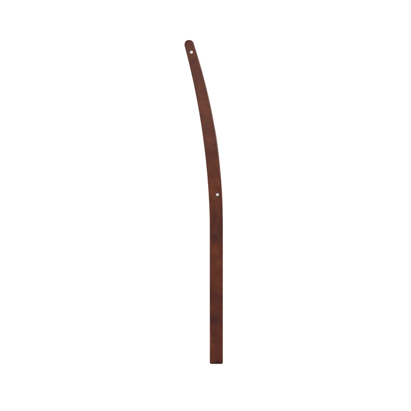 Pemberly Row Portland Twin Sleigh Wood Headboard in Walnut