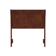 Pemberly Row Portland Twin Sleigh Wood Headboard in Walnut