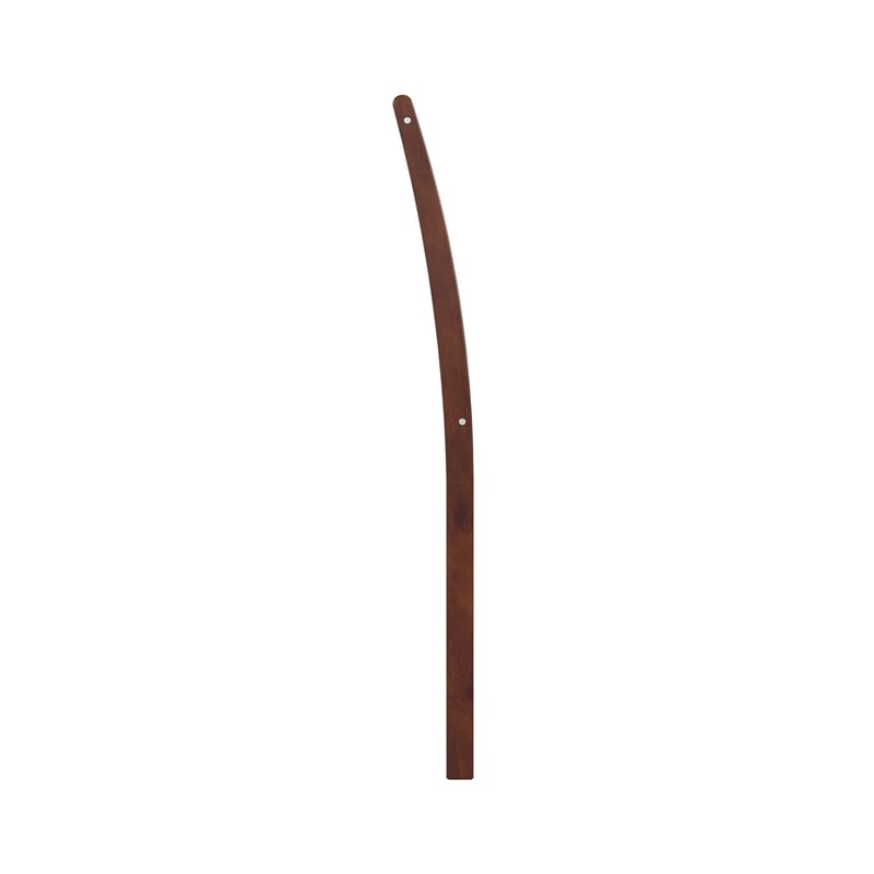 Pemberly Row Portland Full Sleigh Wood Headboard in Walnut