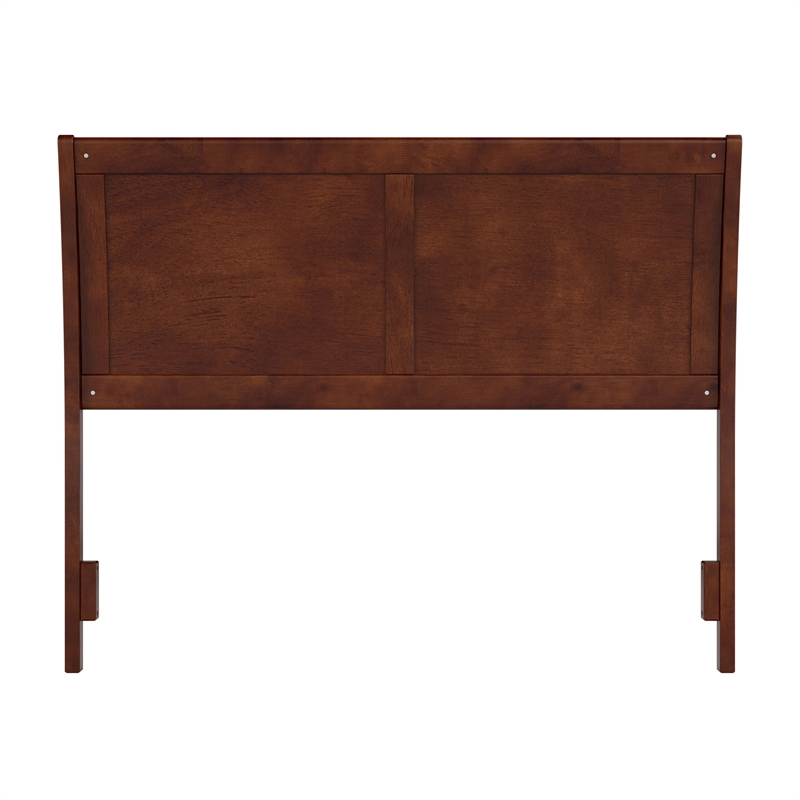 Pemberly Row Portland Full Sleigh Wood Headboard in Walnut