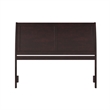 Pemberly Row Portland Queen Sleigh Wood Headboard in Espresso
