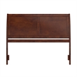 Pemberly Row Portland Queen Sleigh Wood Headboard in Walnut