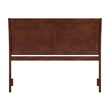 Pemberly Row Portland Queen Sleigh Wood Headboard in Walnut