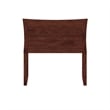 Pemberly Row Twin Wood Headboard with USB Charging Station in Walnut